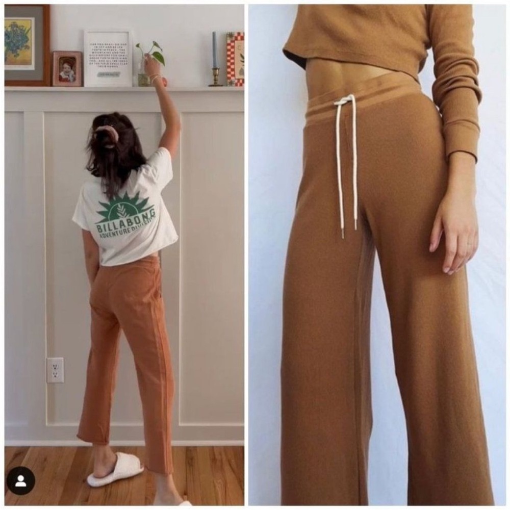 Mate the label wide waffle thermal pants